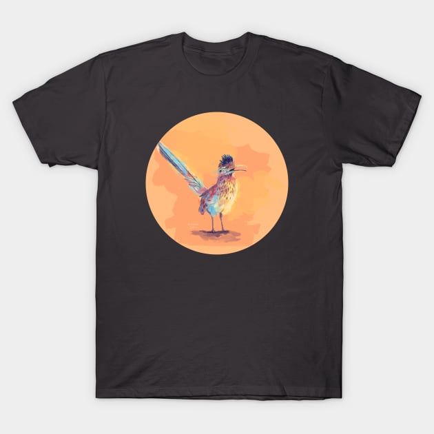 Desert Song - Roadrunner Bird T-Shirt by Flo Art Studio